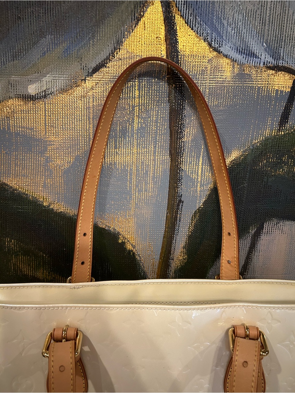 Louis Vuitton Perle Monogram Vernis Brentwood Bag - Picture 5 of 14